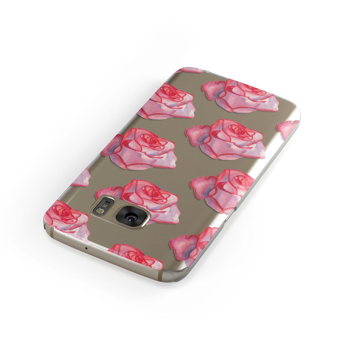 Pink Roses Samsung Galaxy Case Front Close Up