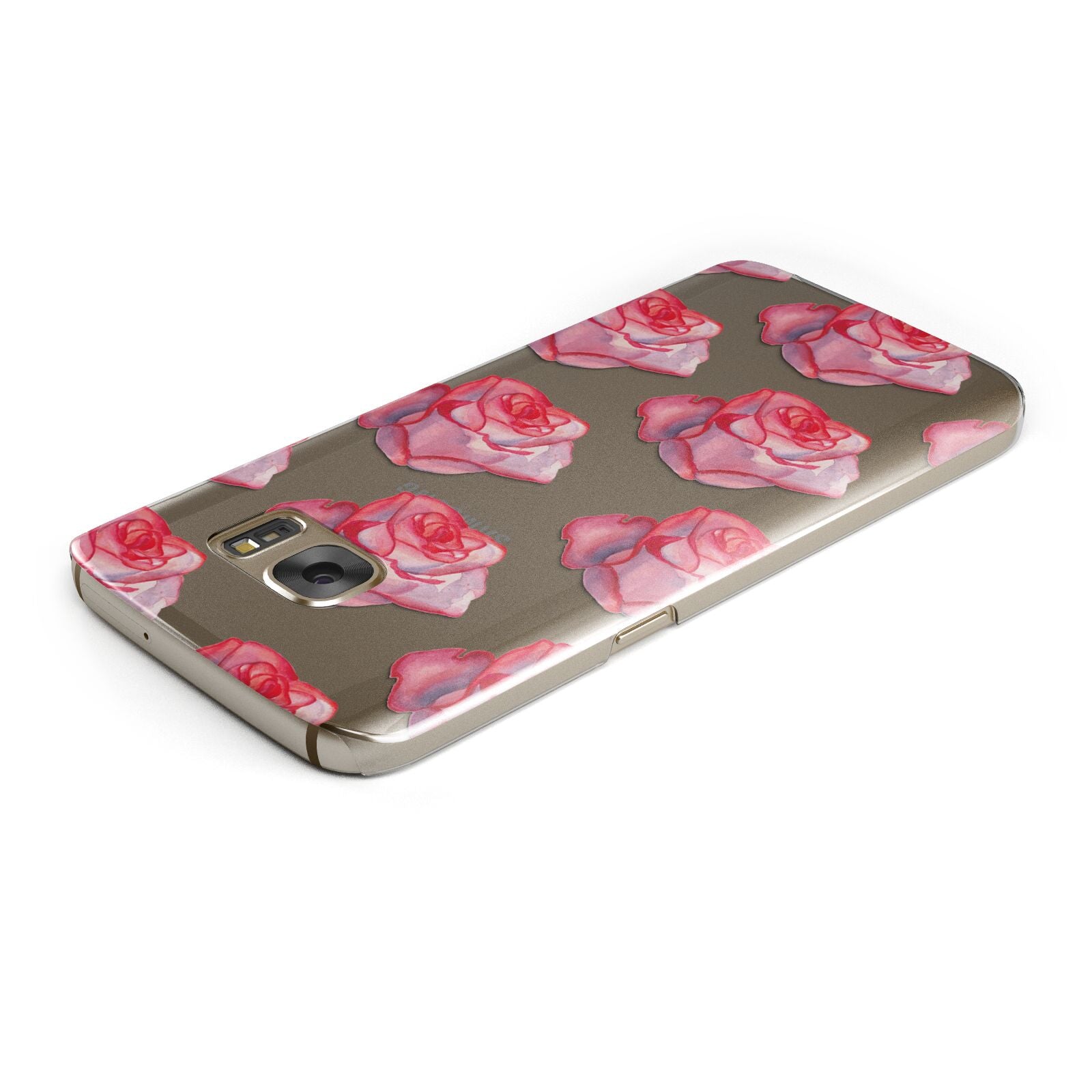 Pink Roses Samsung Galaxy Case Top Cutout