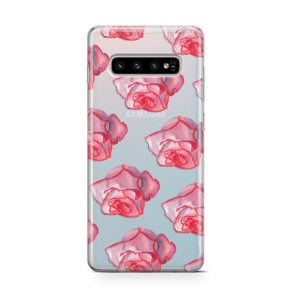 Pink Roses Samsung Galaxy S10 Case