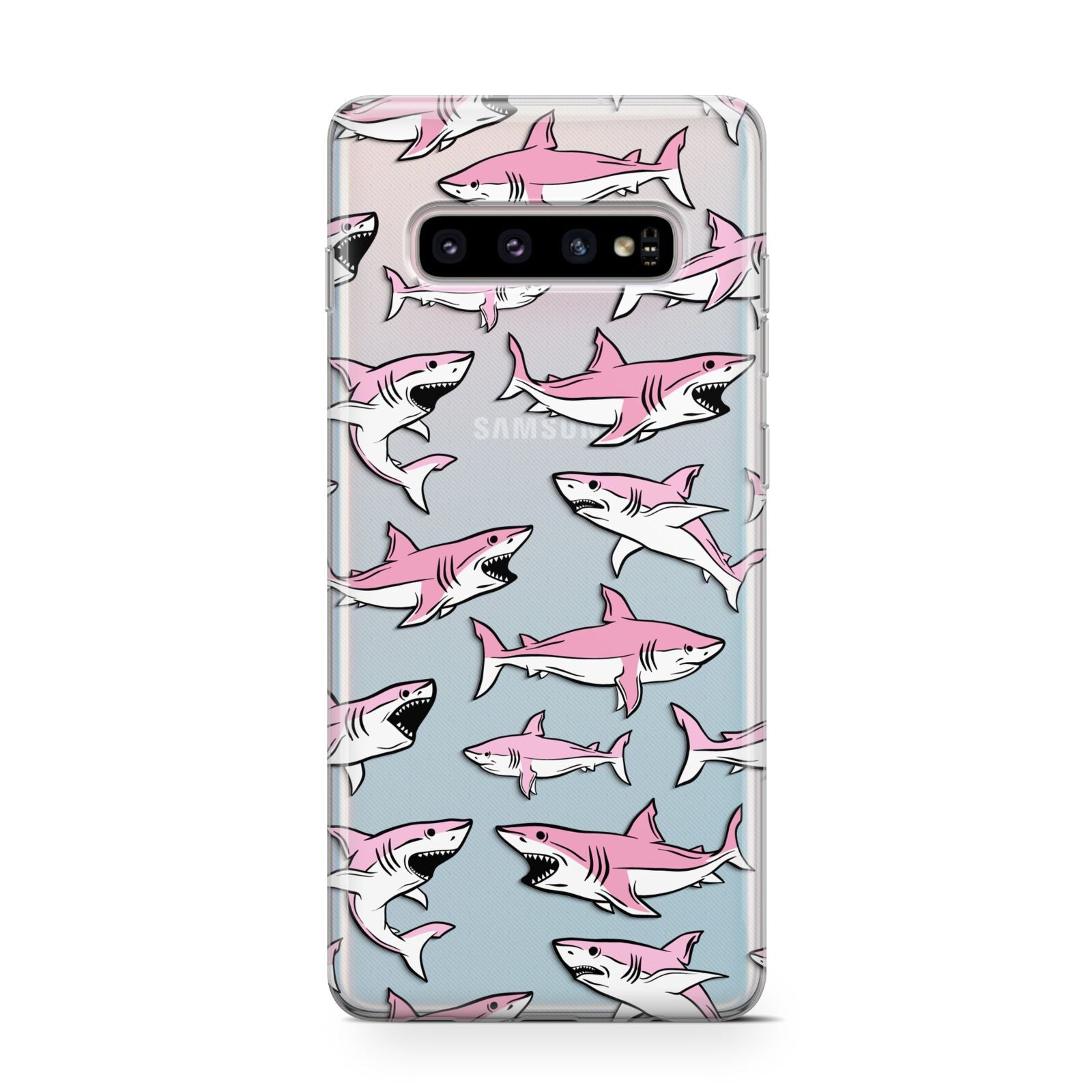 Pink Shark Protective Samsung Galaxy Case