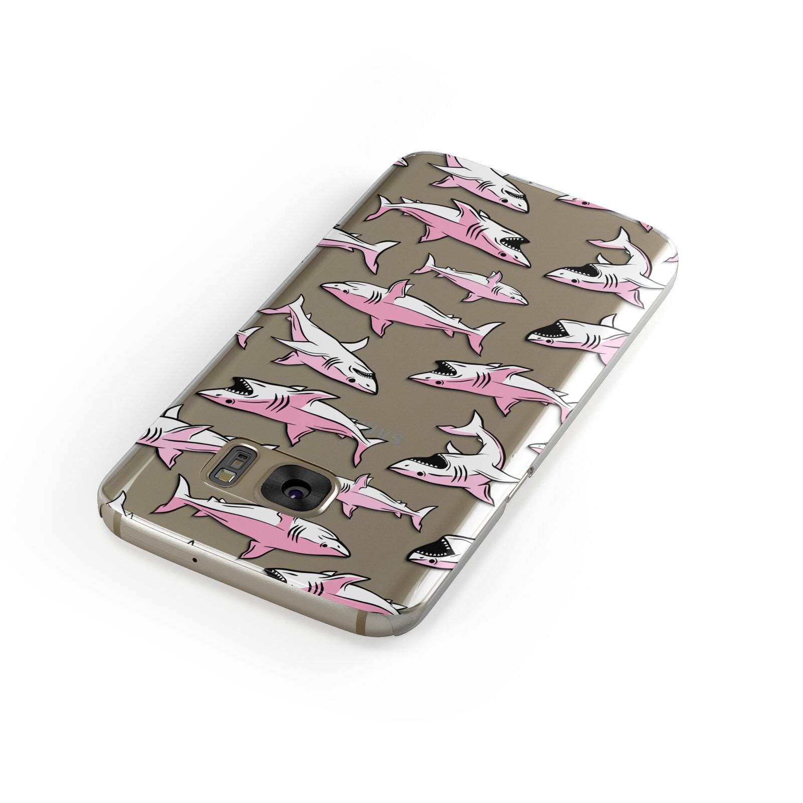 Pink Shark Samsung Galaxy Case Front Close Up