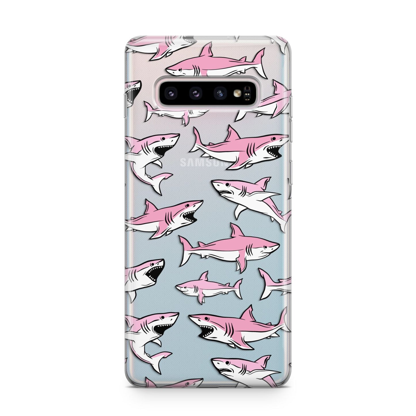 Pink Shark Samsung Galaxy S10 Plus Case