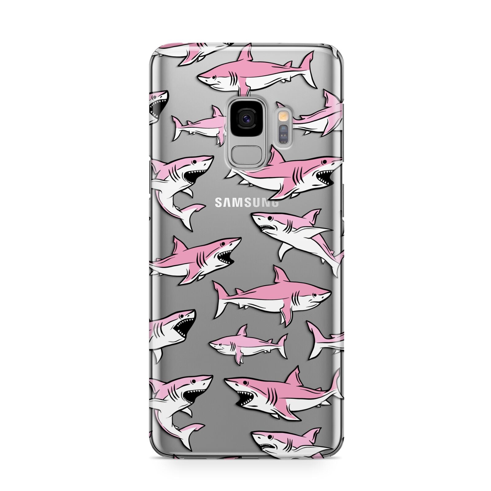 Pink Shark Samsung Galaxy S9 Case