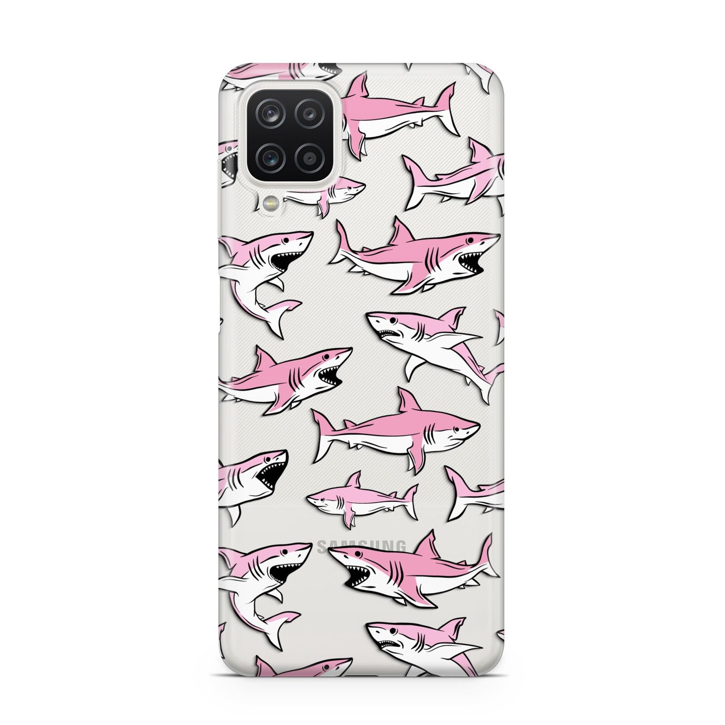 Pink Shark Samsung M12 Case