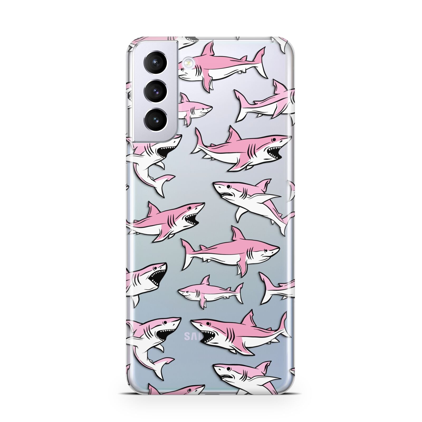 Pink Shark Samsung S21 Plus Case