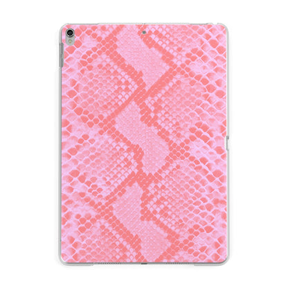 Pink Snakeskin Apple iPad Silver Case