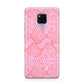 Pink Snakeskin Huawei Mate 20X Phone Case