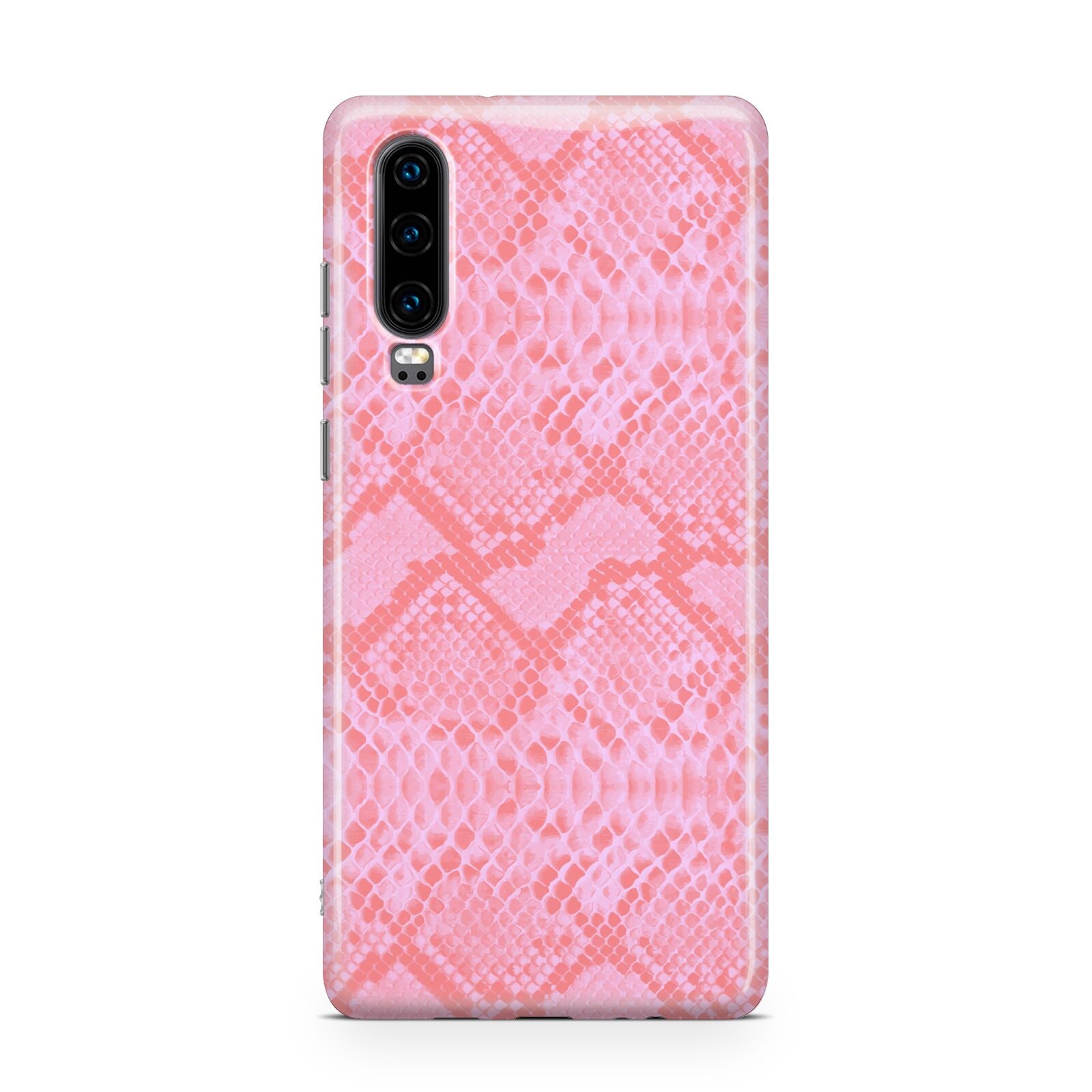 Pink Snakeskin Huawei P30 Phone Case