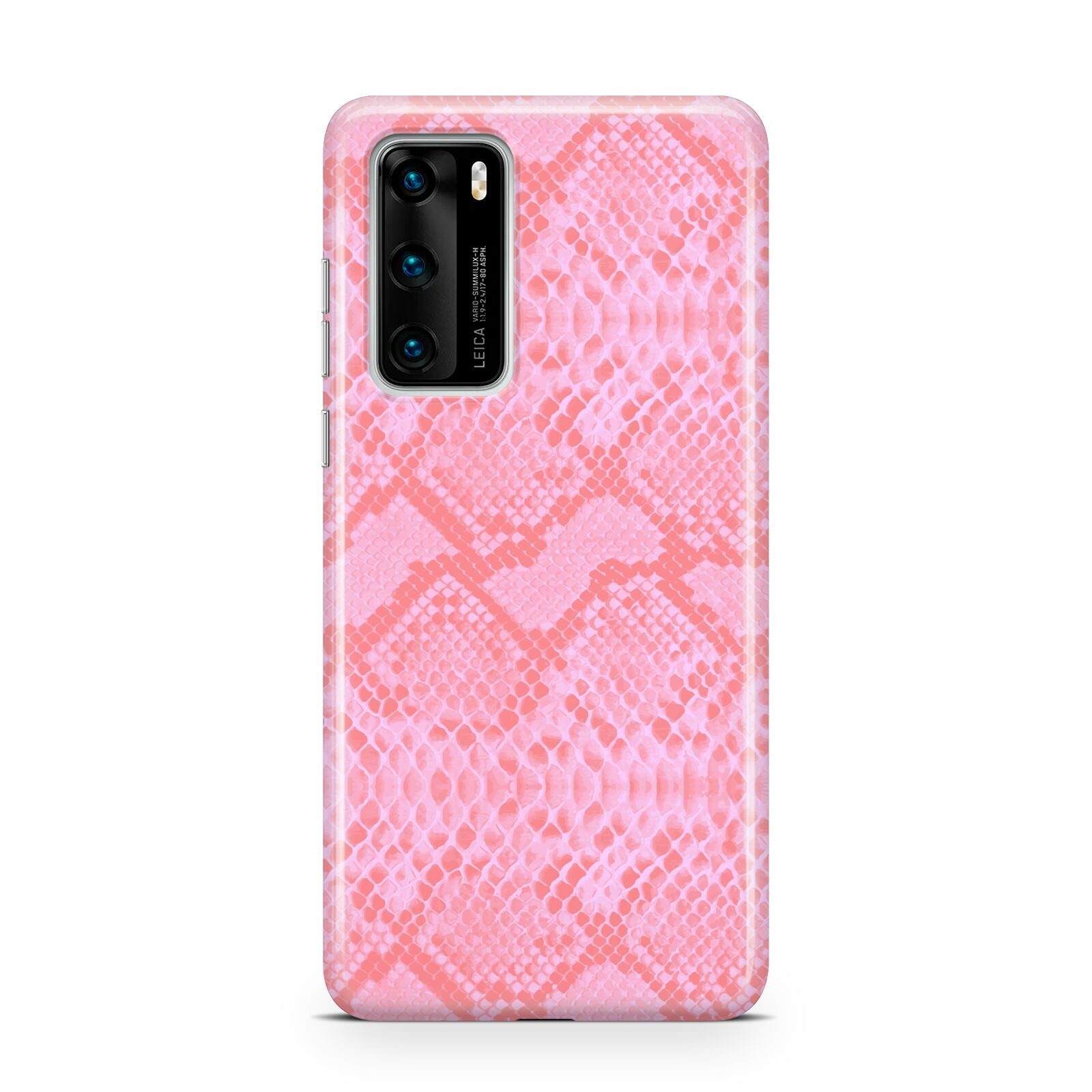 Pink Snakeskin Huawei P40 Phone Case