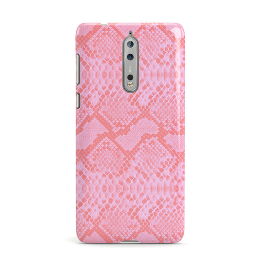 Pink Snakeskin Nokia Case
