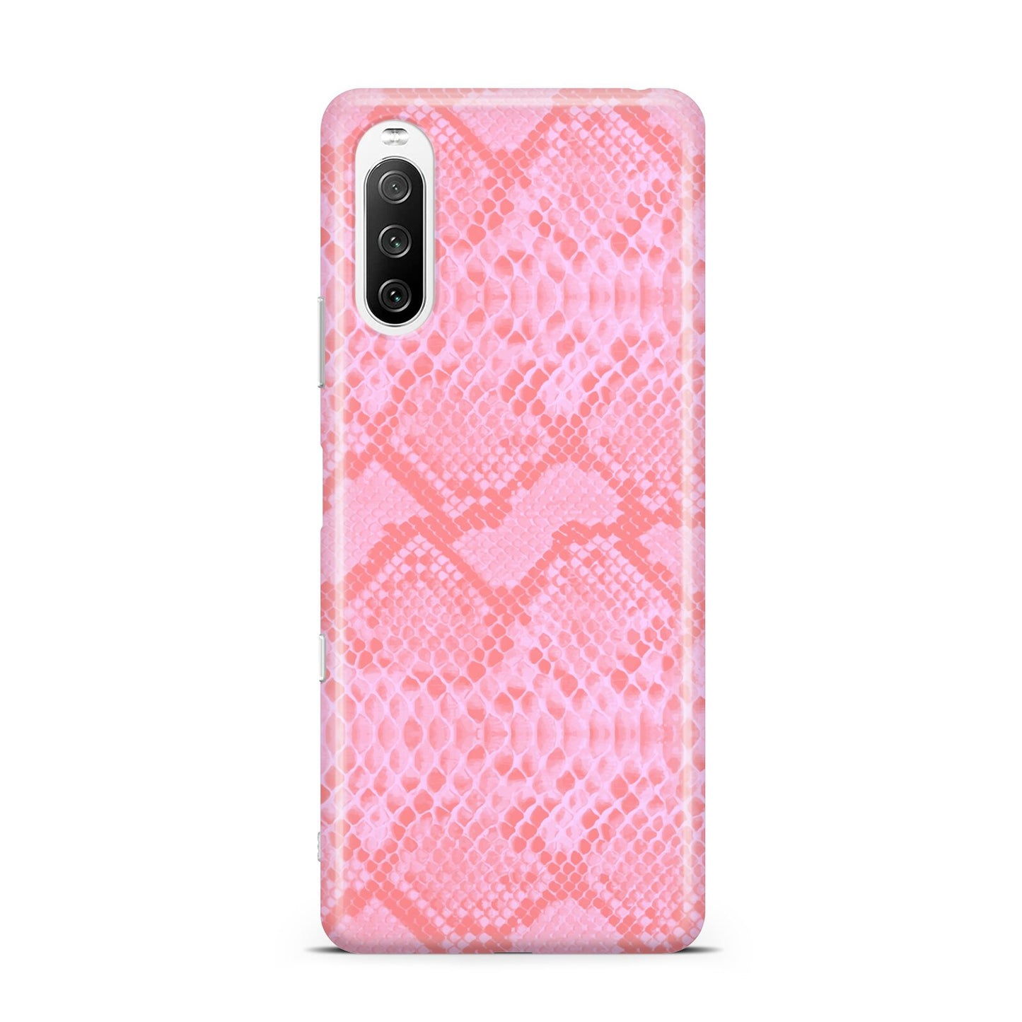 Pink Snakeskin Sony Xperia 10 III Case