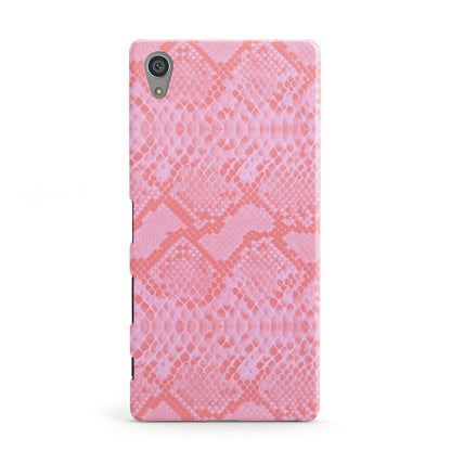 Pink Snakeskin Sony Xperia Case