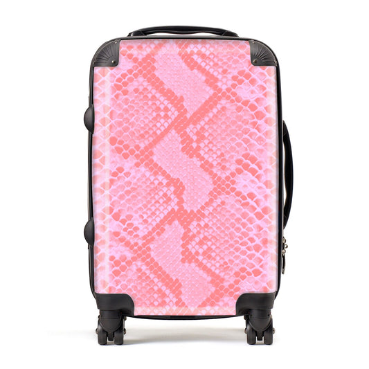 Pink Snakeskin Suitcase