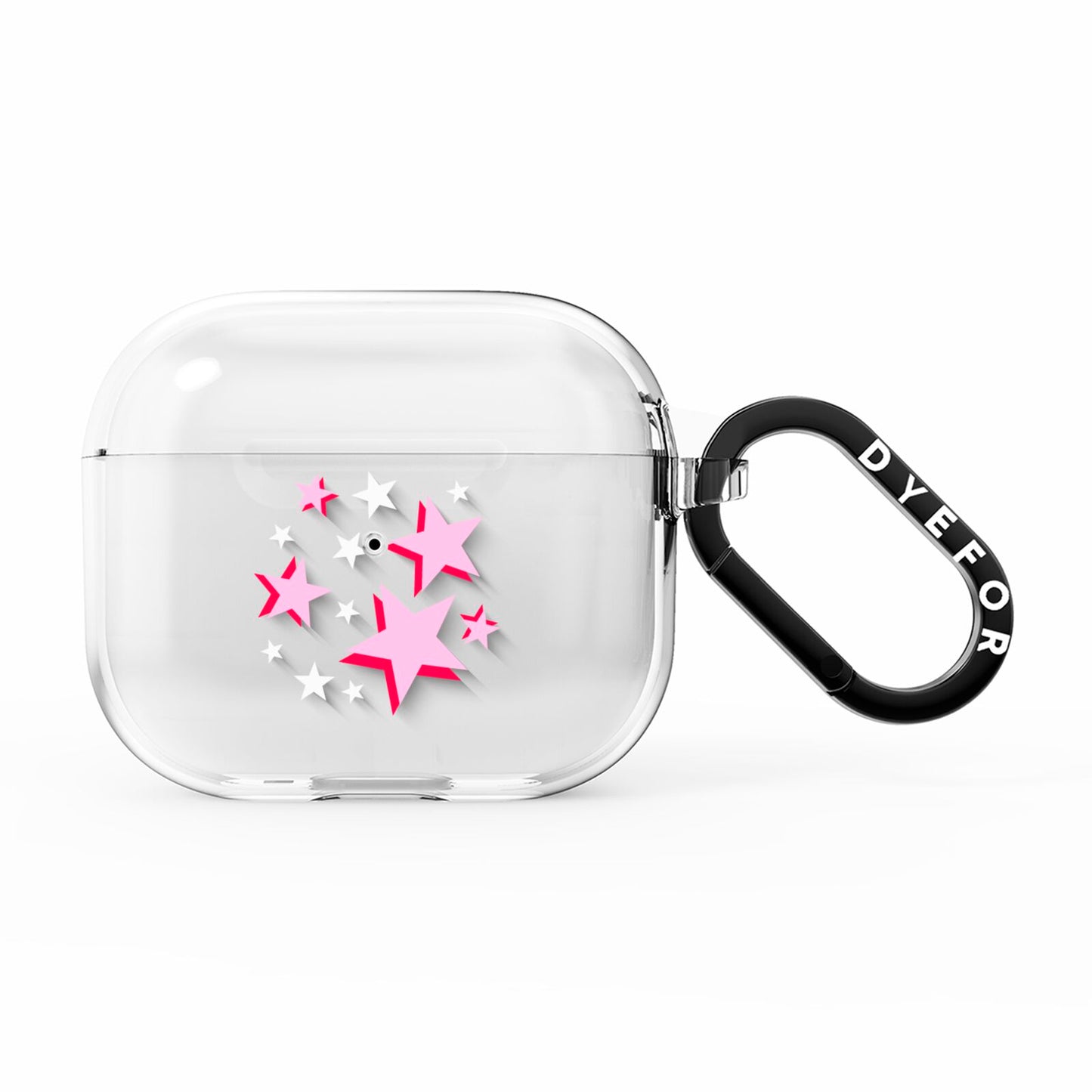 Pink Star AirPods Clear Case 3rd Gen