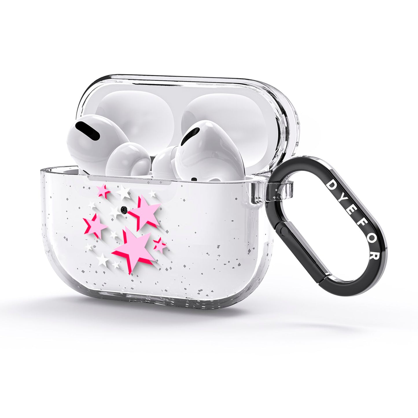 Pink Star AirPods Glitter Case 3rd Gen Side Image