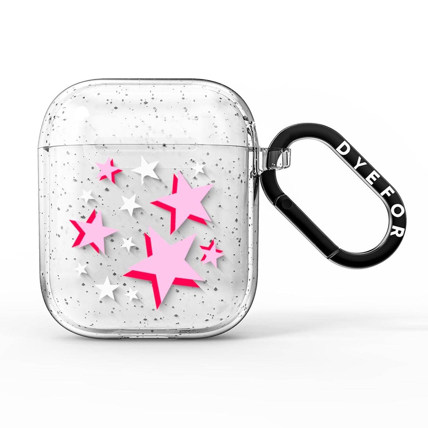 Pink Star AirPods Glitter Case