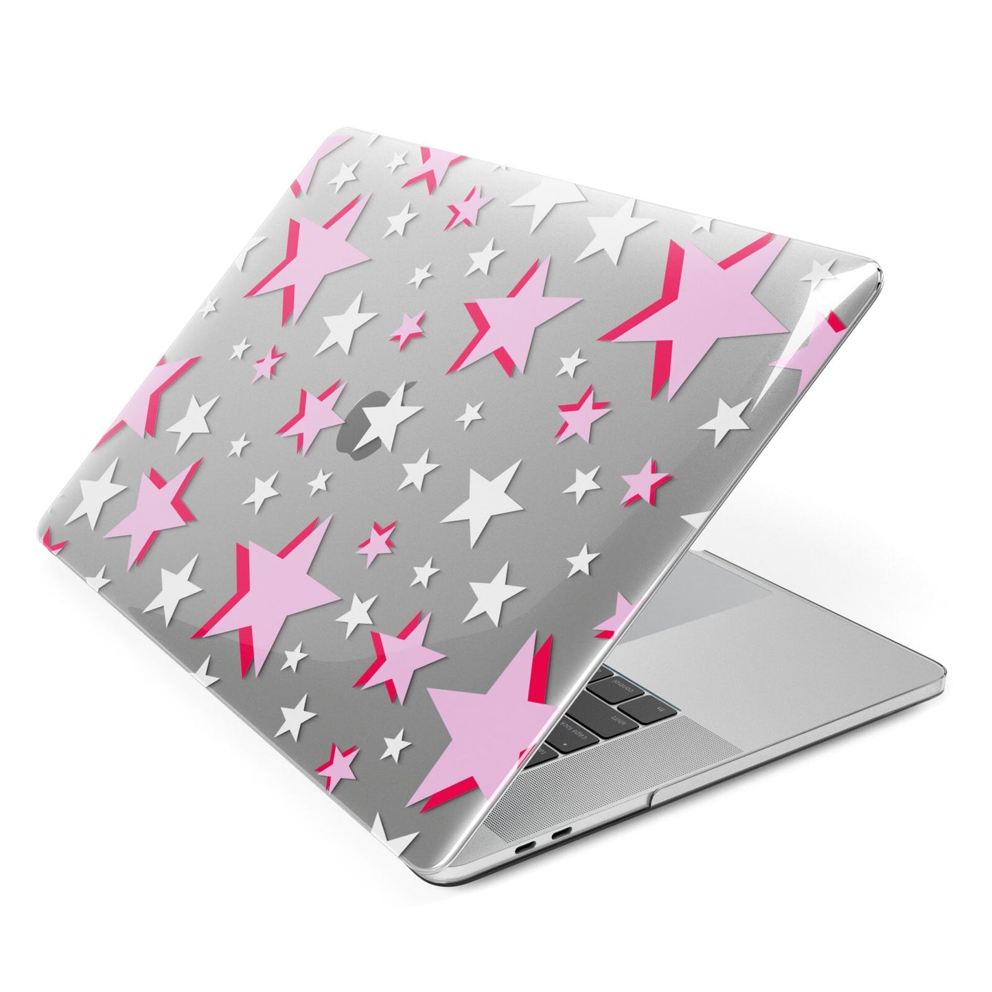 Pink Star Apple MacBook Case Side View