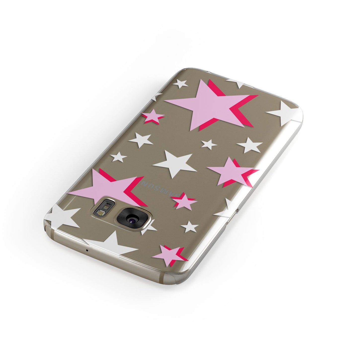 Pink Star Samsung Galaxy Case Front Close Up