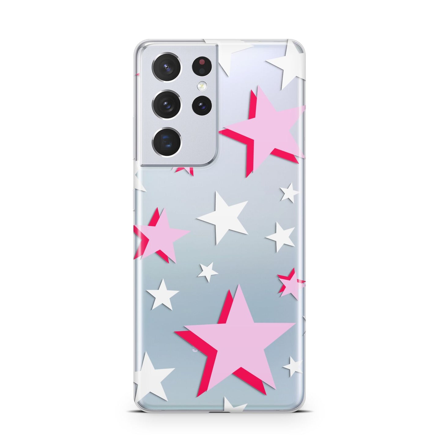 Pink Star Samsung S21 Ultra Case