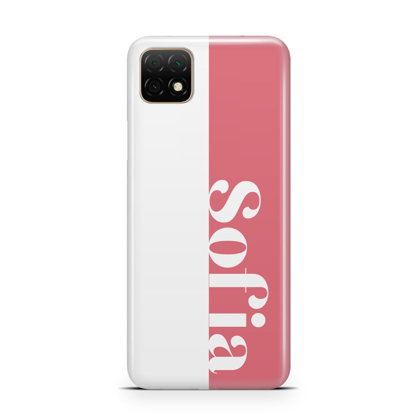 Pink White Personalised Huawei Enjoy 20 Phone Case