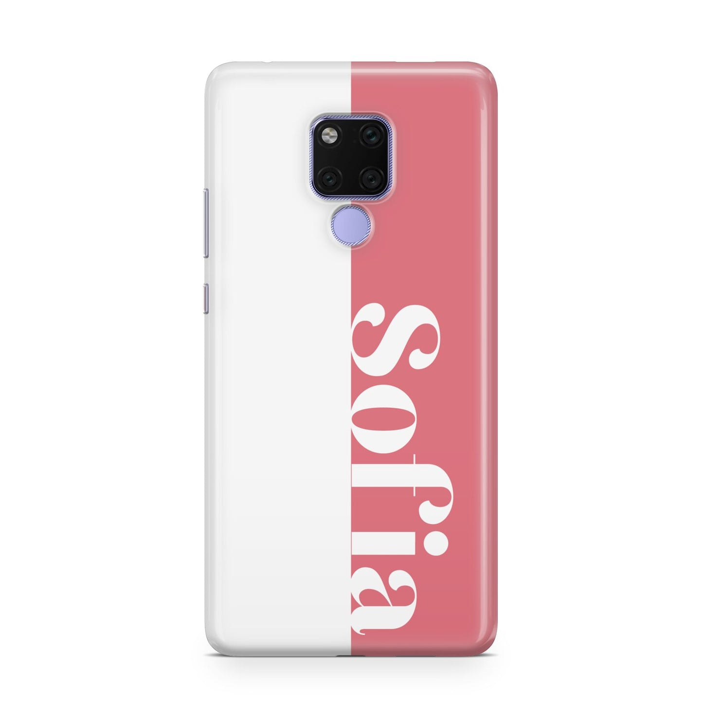 Pink White Personalised Huawei Mate 20X Phone Case