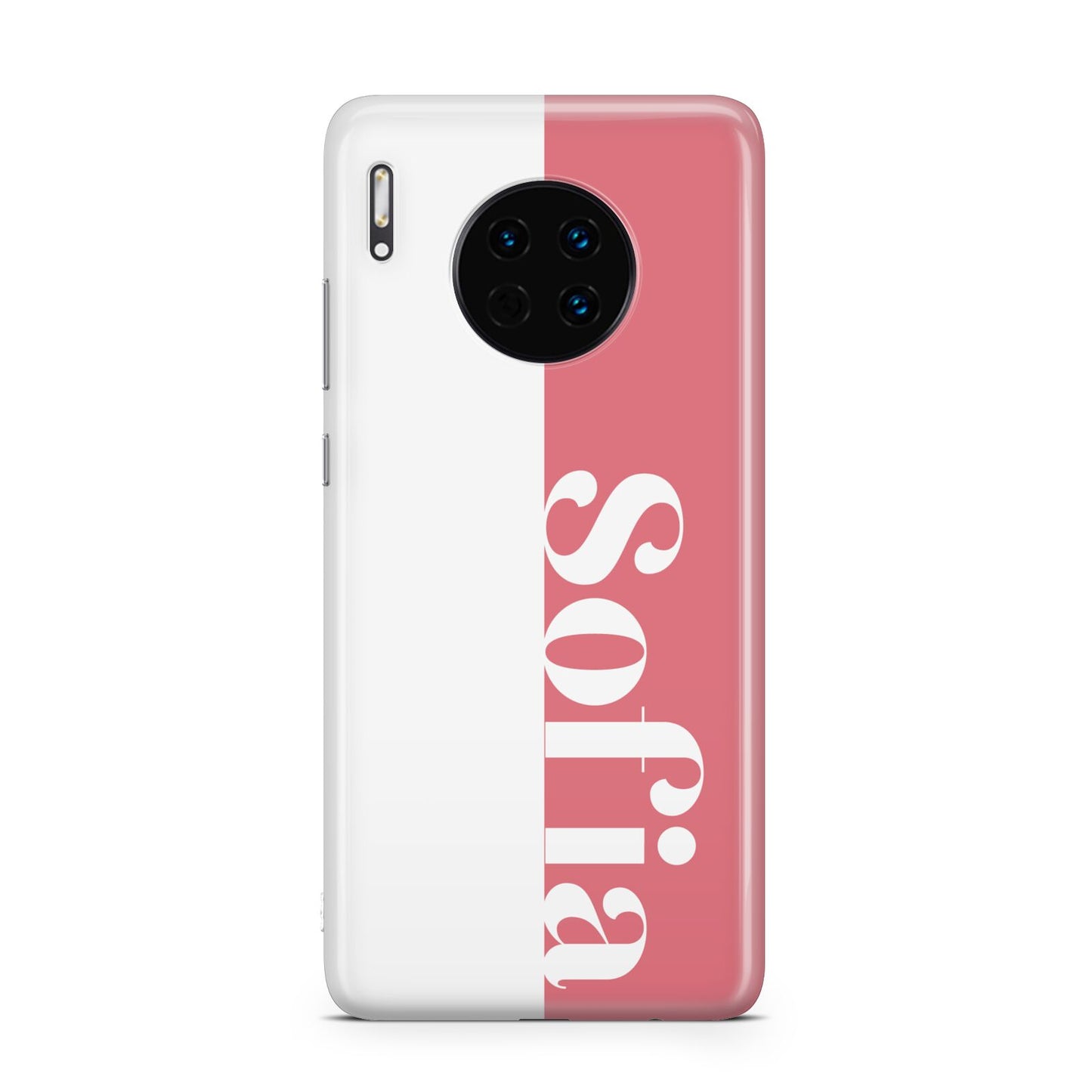 Pink White Personalised Huawei Mate 30