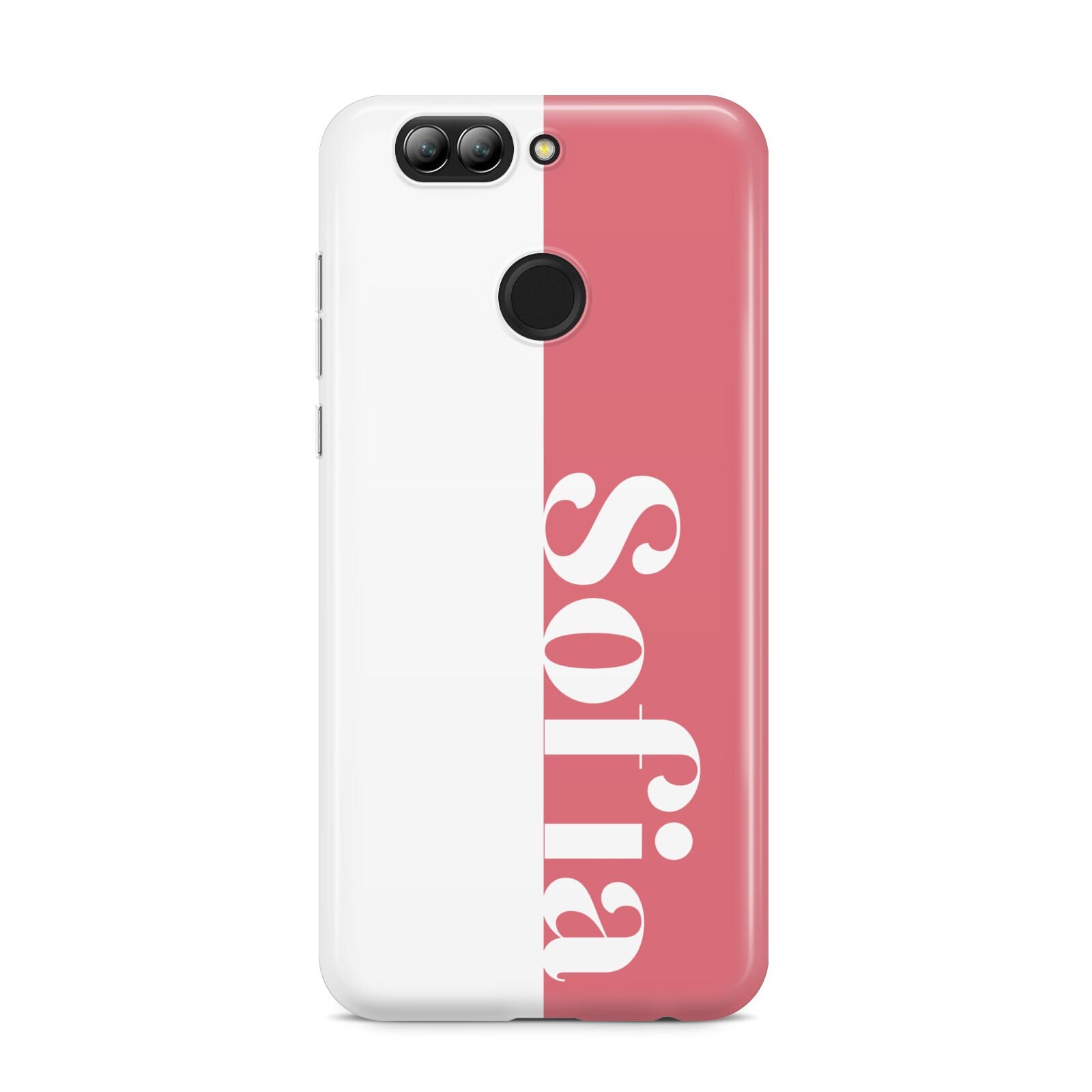 Pink White Personalised Huawei Nova 2s Phone Case