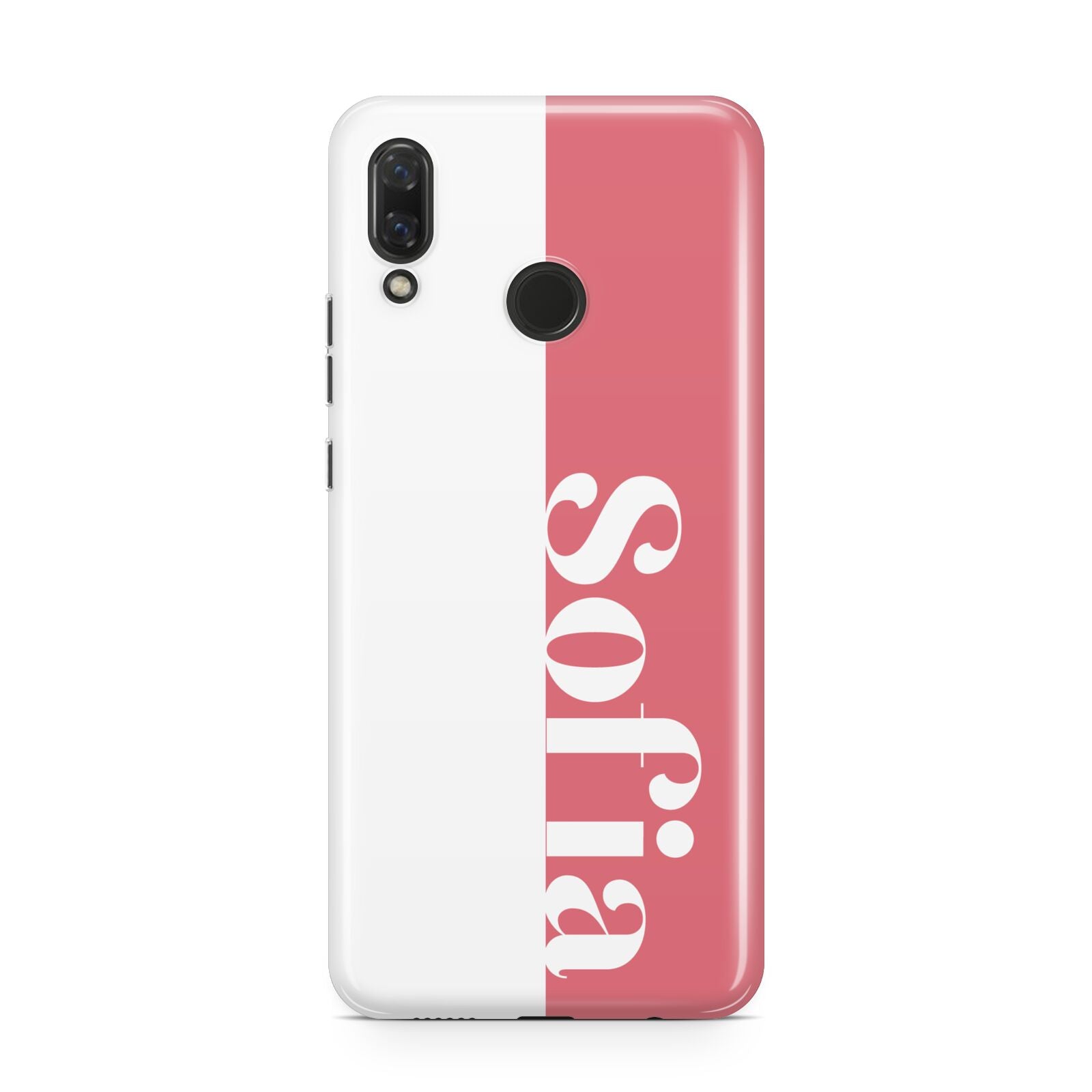 Pink White Personalised Huawei Nova 3 Phone Case