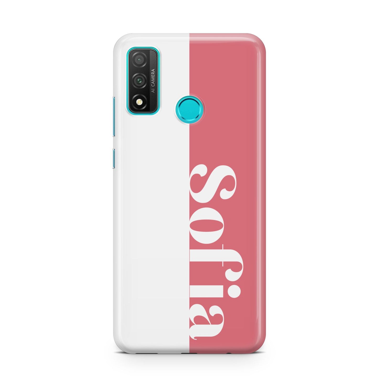 Pink White Personalised Huawei P Smart 2020