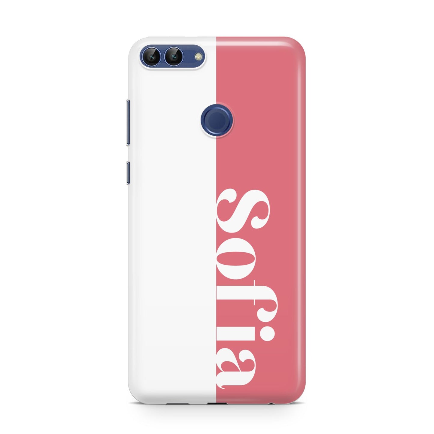 Pink White Personalised Huawei P Smart Case