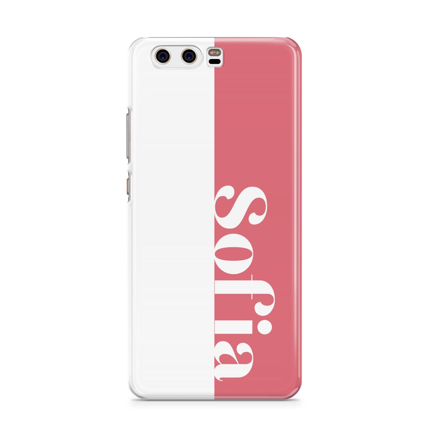 Pink White Personalised Huawei P10 Phone Case