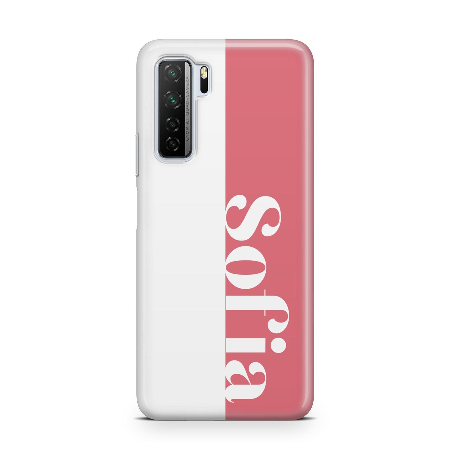 Pink White Personalised Huawei P40 Lite 5G Phone Case