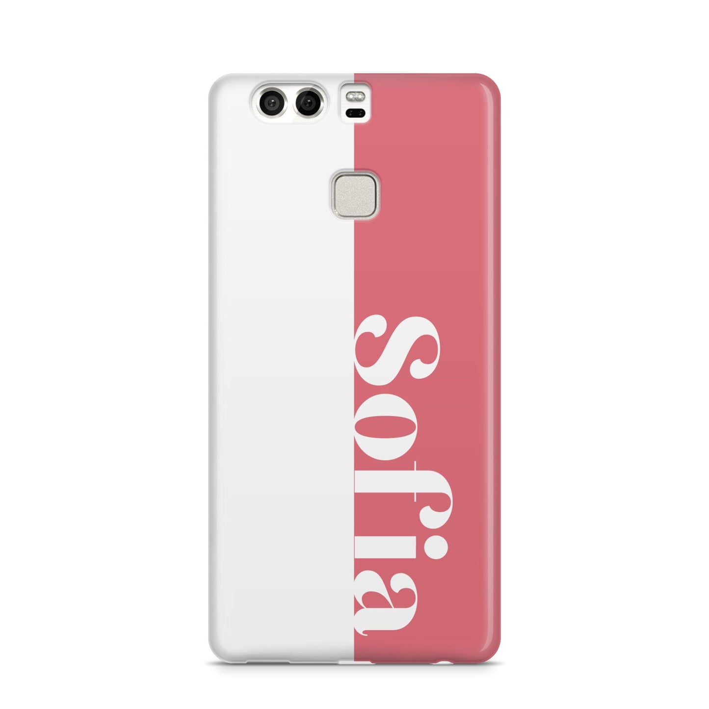 Pink White Personalised Huawei P9 Case