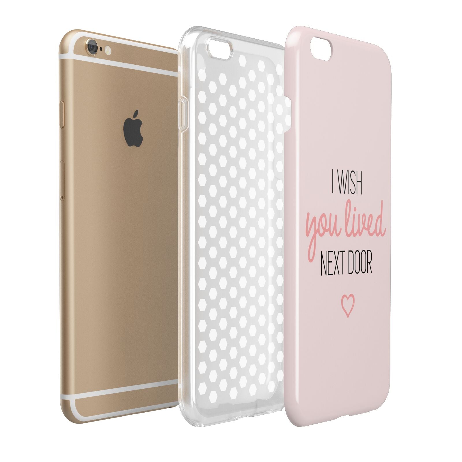 Pink Wish You Were Here Apple iPhone 6 Plus 3D Tough Case Expand Detail Image