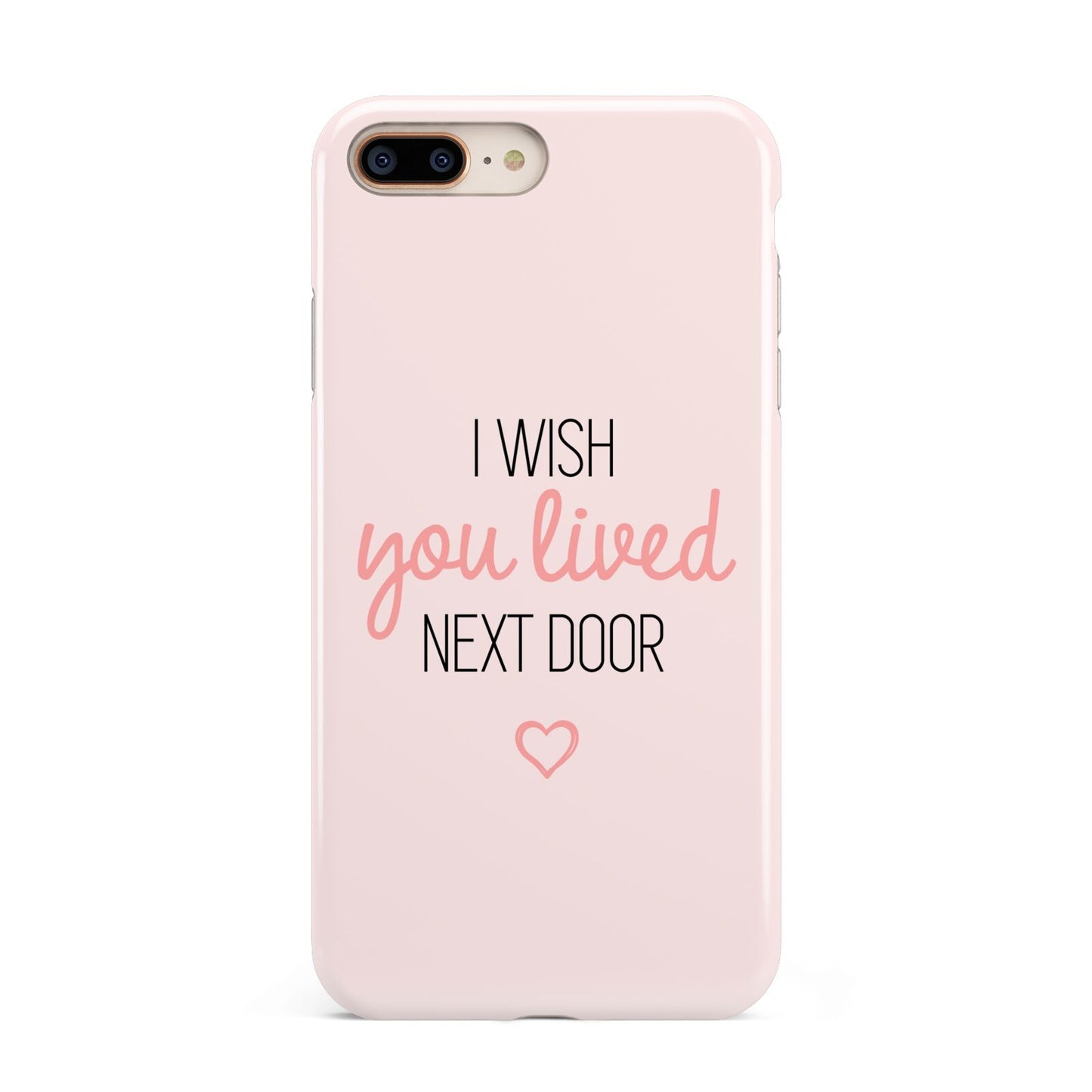 Pink Wish You Were Here Apple iPhone 7 8 Plus 3D Tough Case