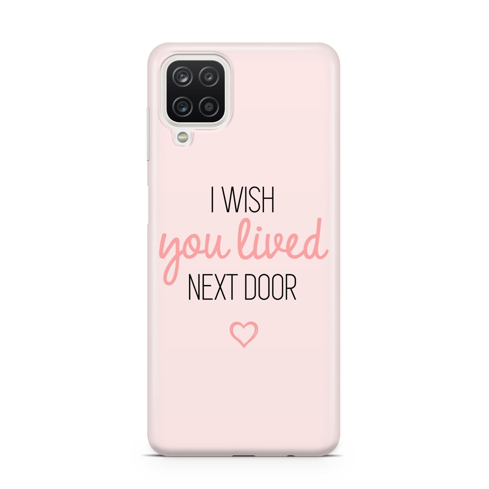 Pink Wish You Were Here Samsung A12 Case