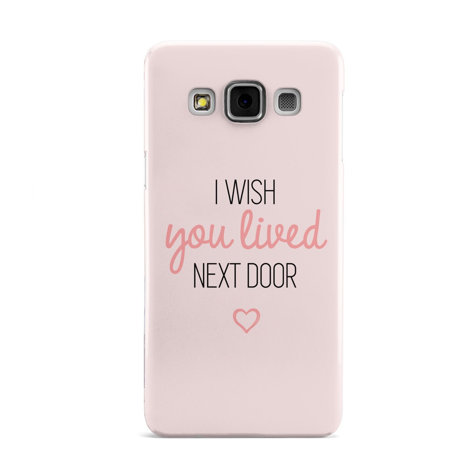 Pink Wish You Were Here Samsung Galaxy A3 Case