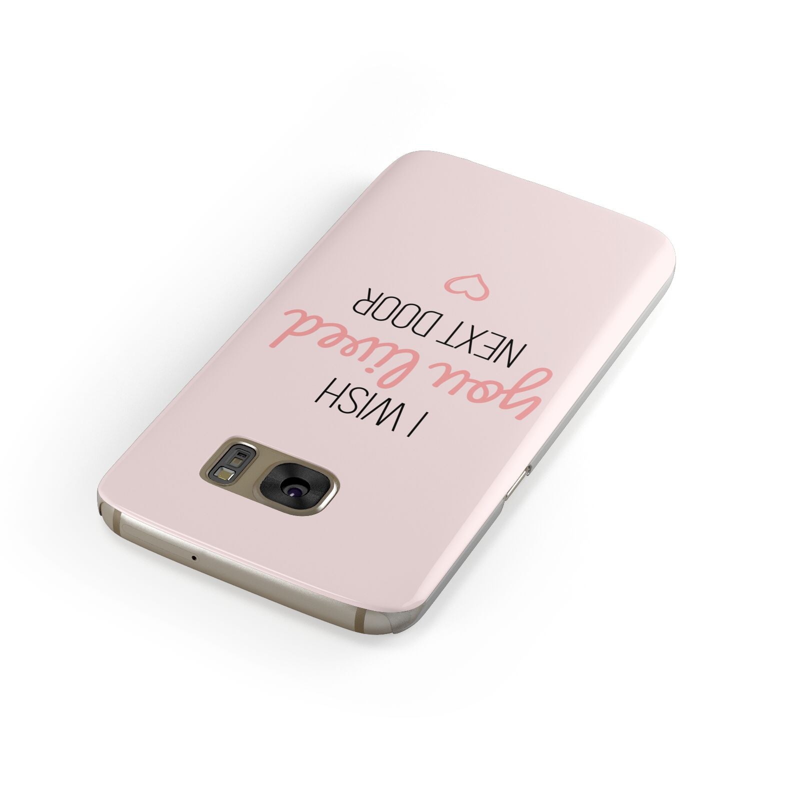 Pink Wish You Were Here Samsung Galaxy Case Front Close Up