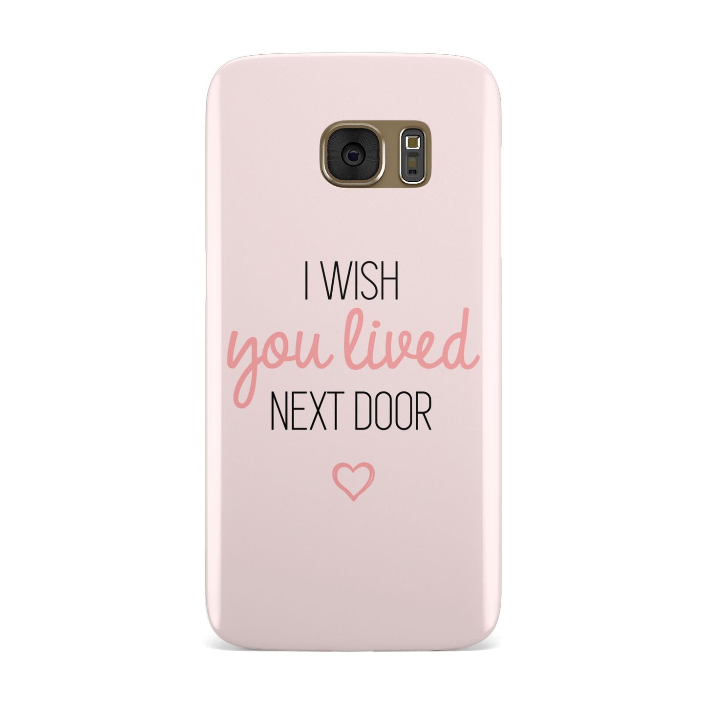 Pink Wish You Were Here Samsung Galaxy Case