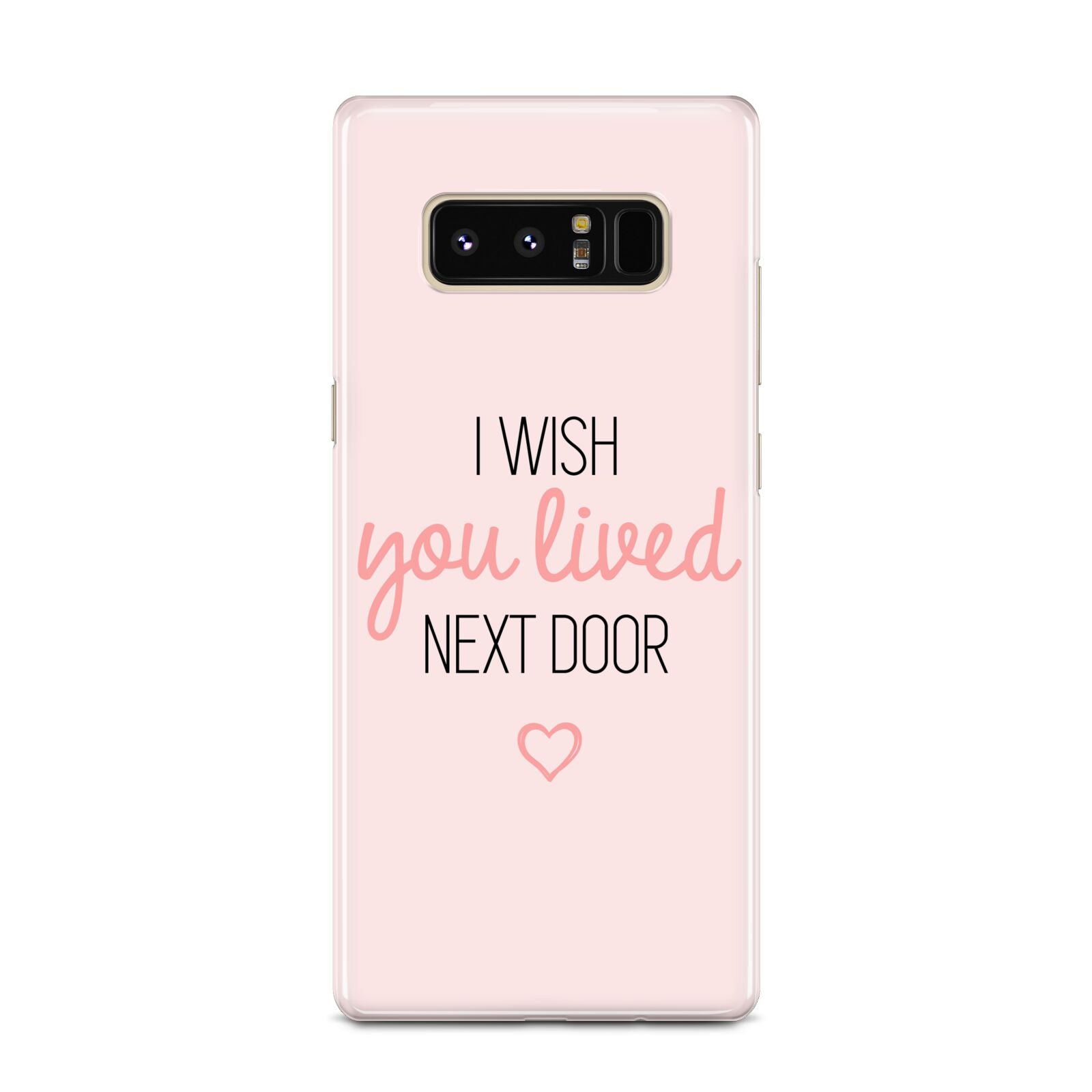 Pink Wish You Were Here Samsung Galaxy Note 8 Case