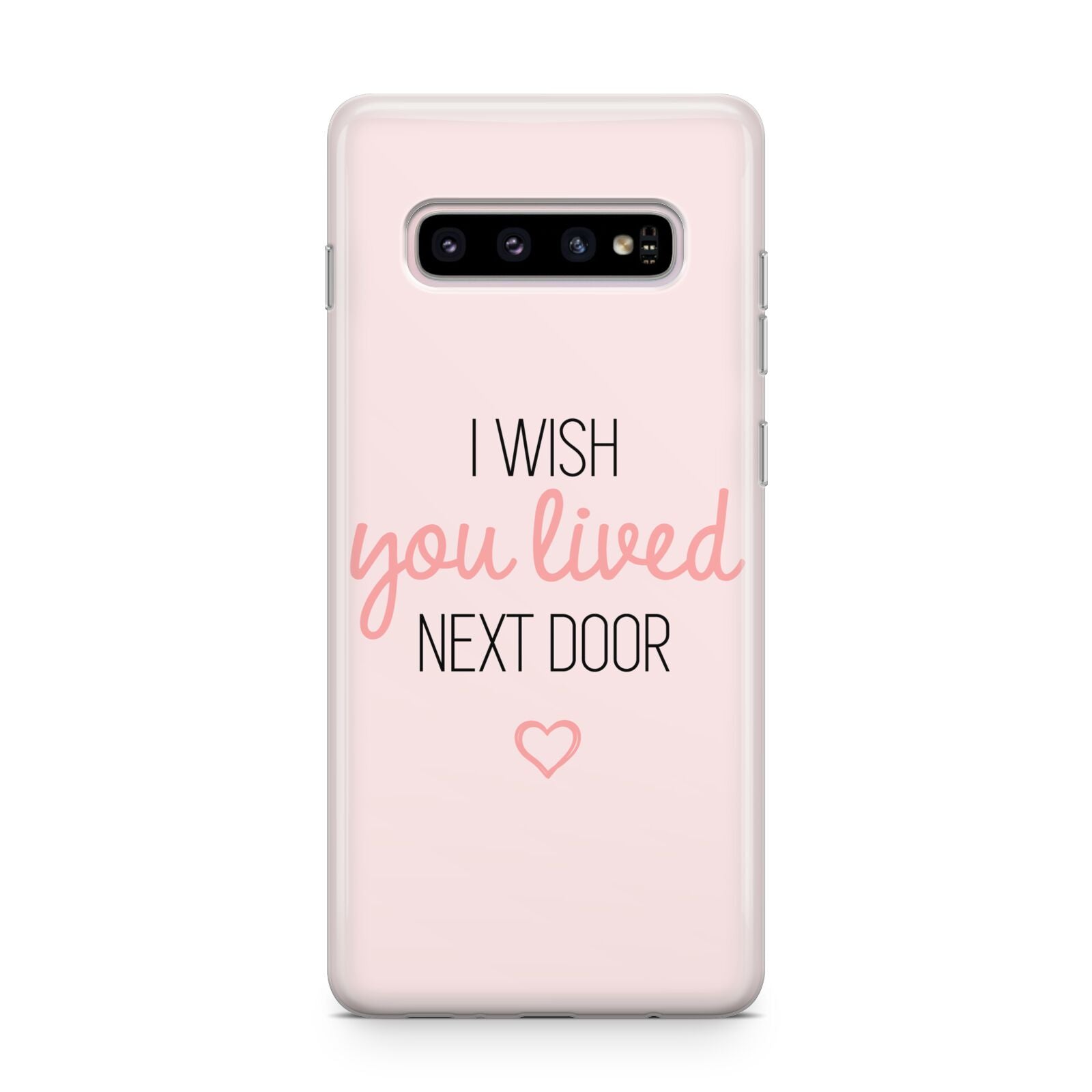 Pink Wish You Were Here Samsung Galaxy S10 Plus Case