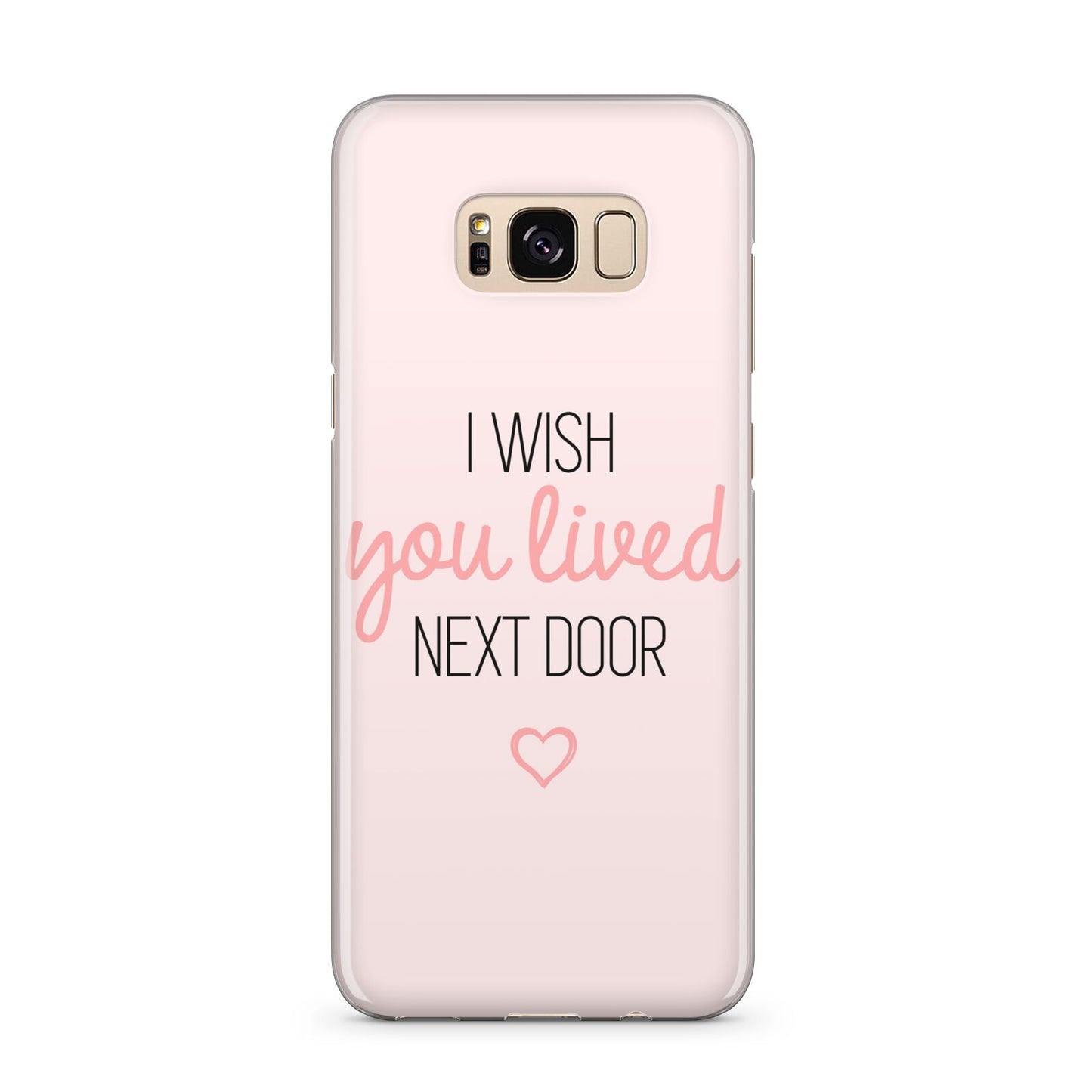 Pink Wish You Were Here Samsung Galaxy S8 Plus Case