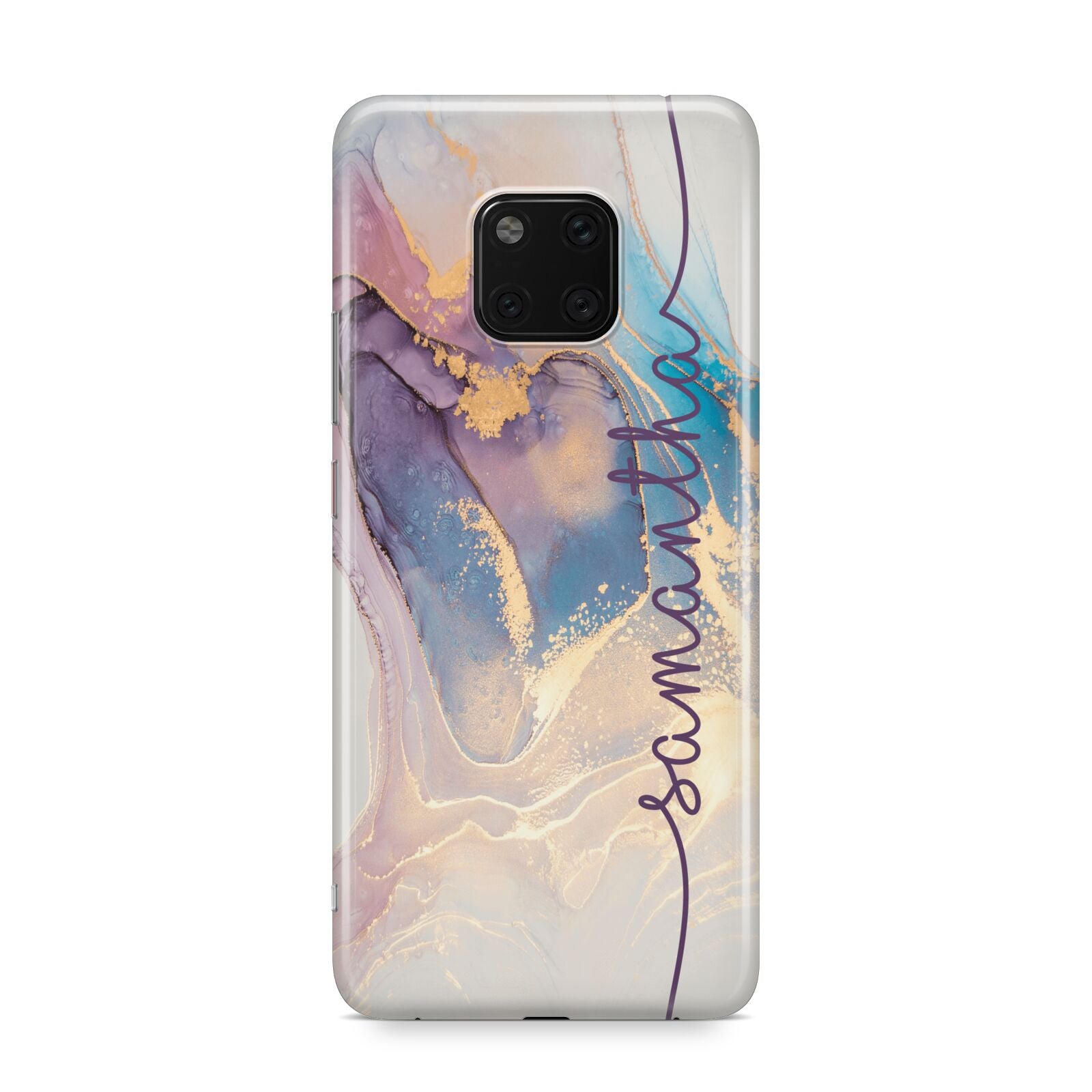 Pink and Blue Marble Huawei Mate 20 Pro Phone Case