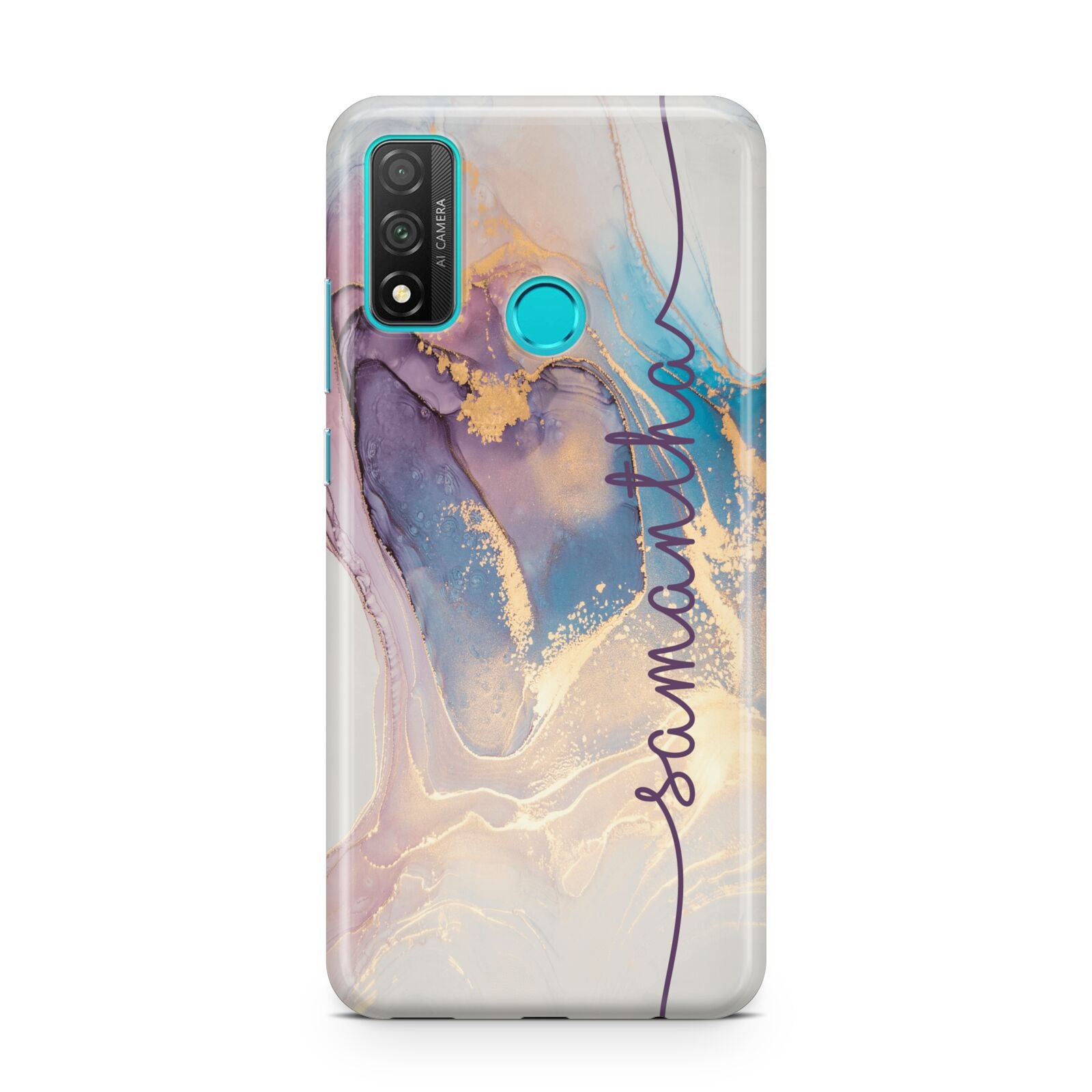 Pink and Blue Marble Huawei P Smart 2020