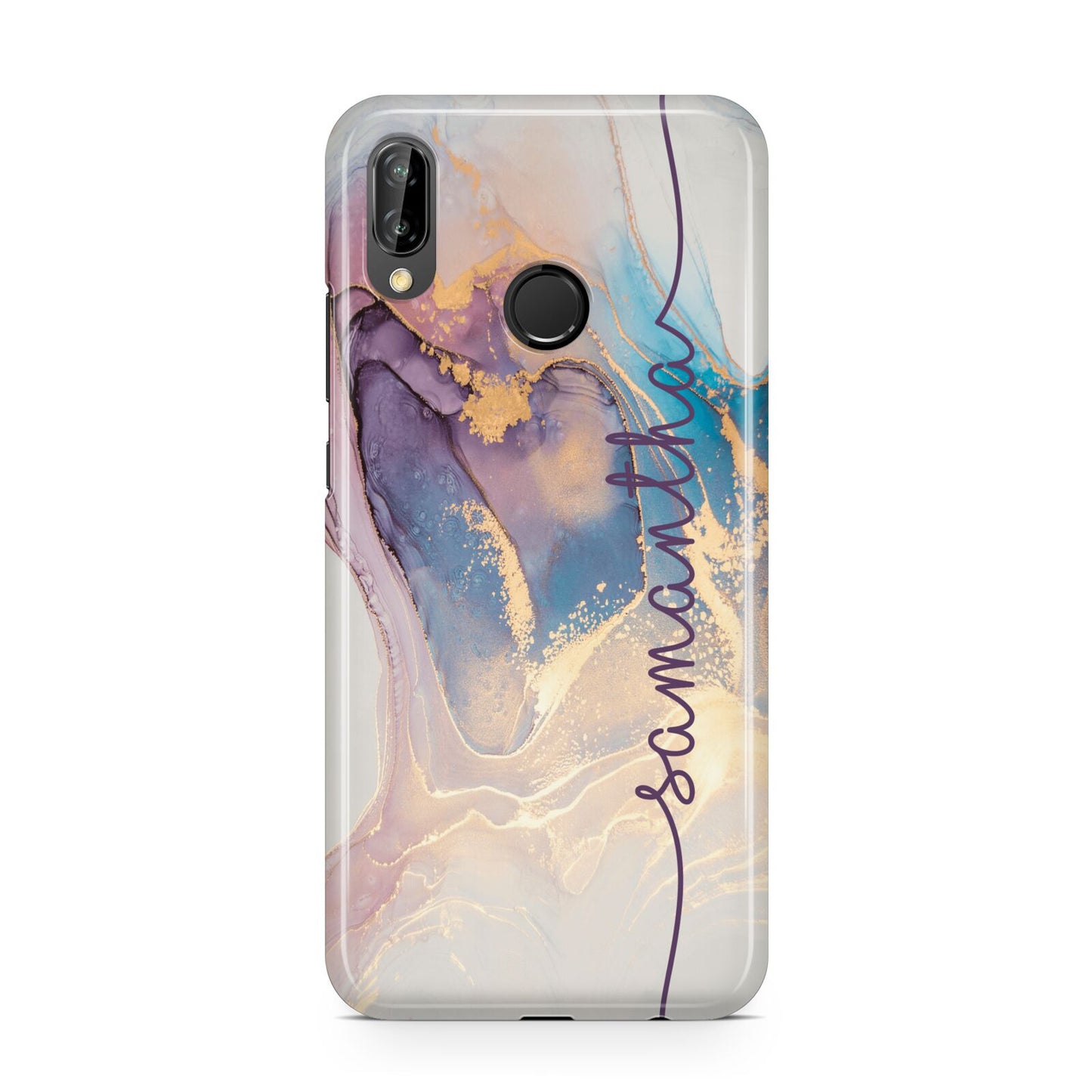 Pink and Blue Marble Huawei P20 Lite Phone Case