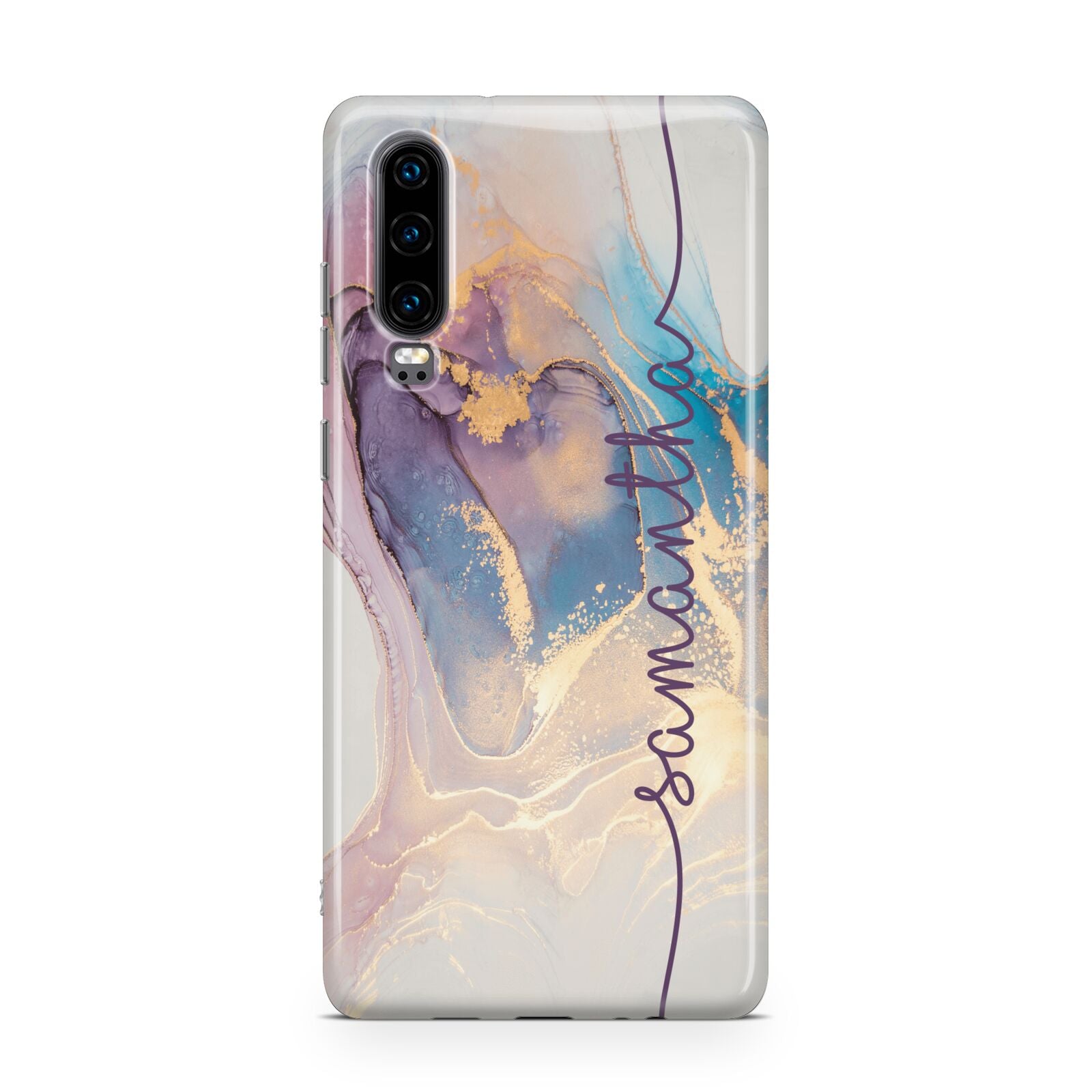 Pink and Blue Marble Huawei P30 Phone Case