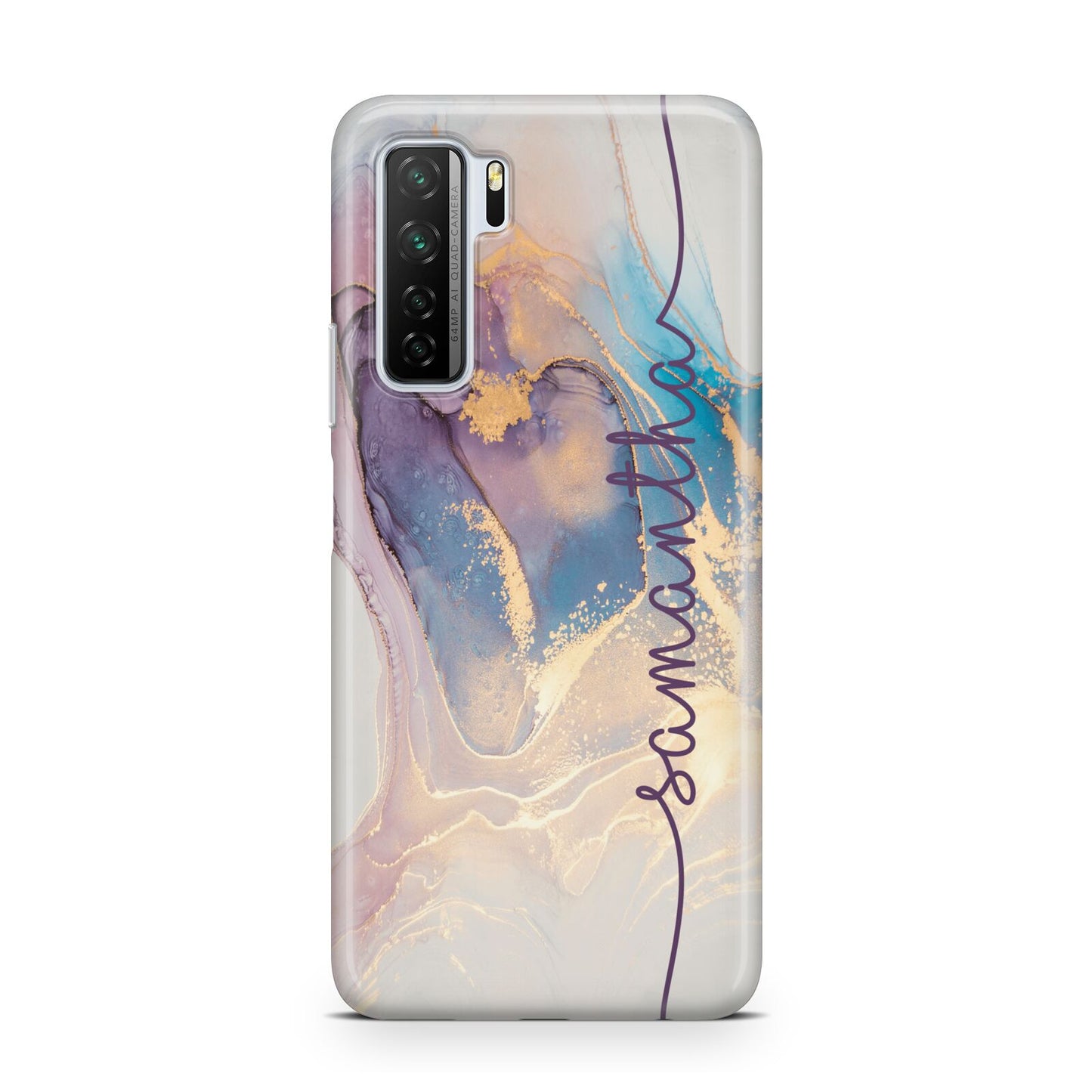 Pink and Blue Marble Huawei P40 Lite 5G Phone Case