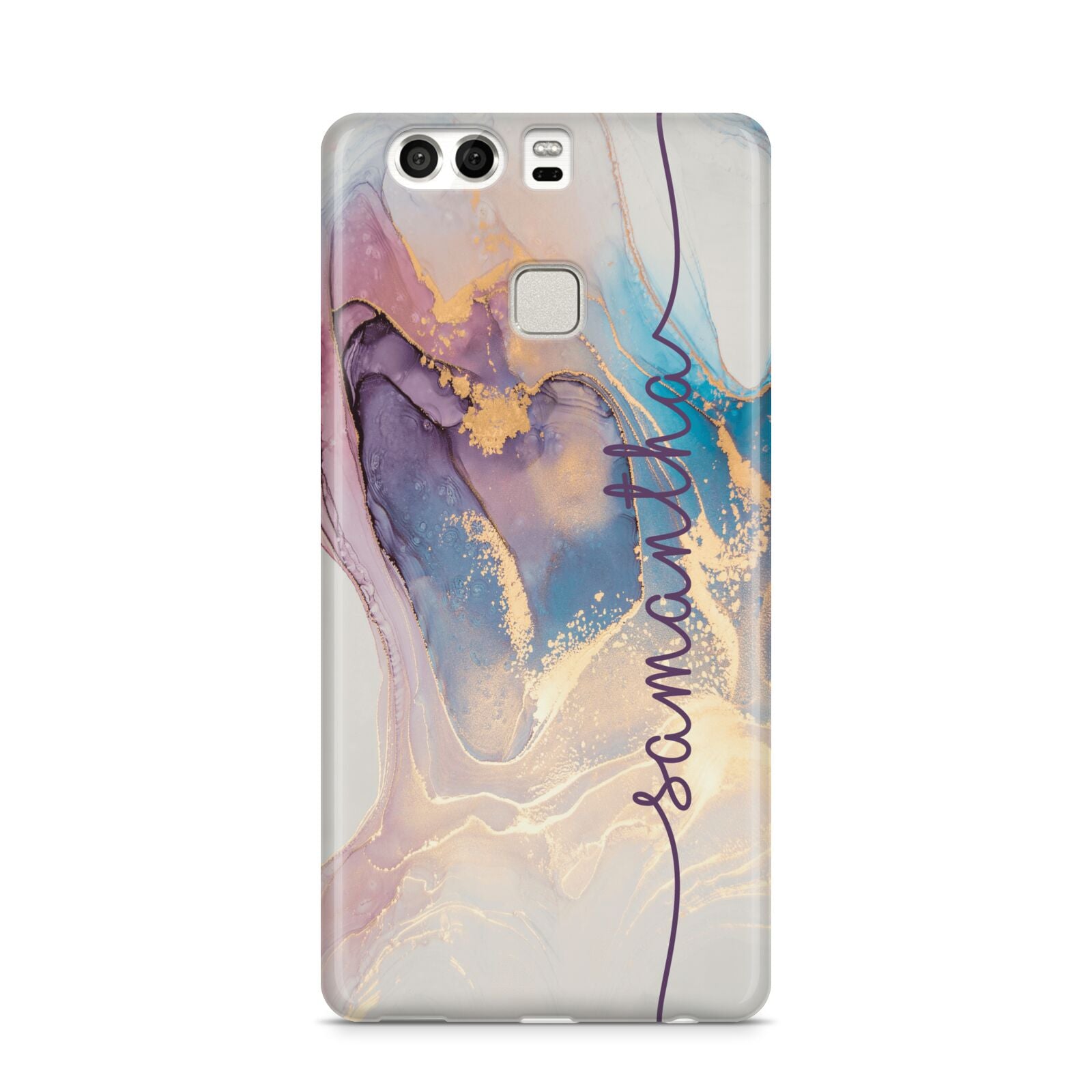 Pink and Blue Marble Huawei P9 Case