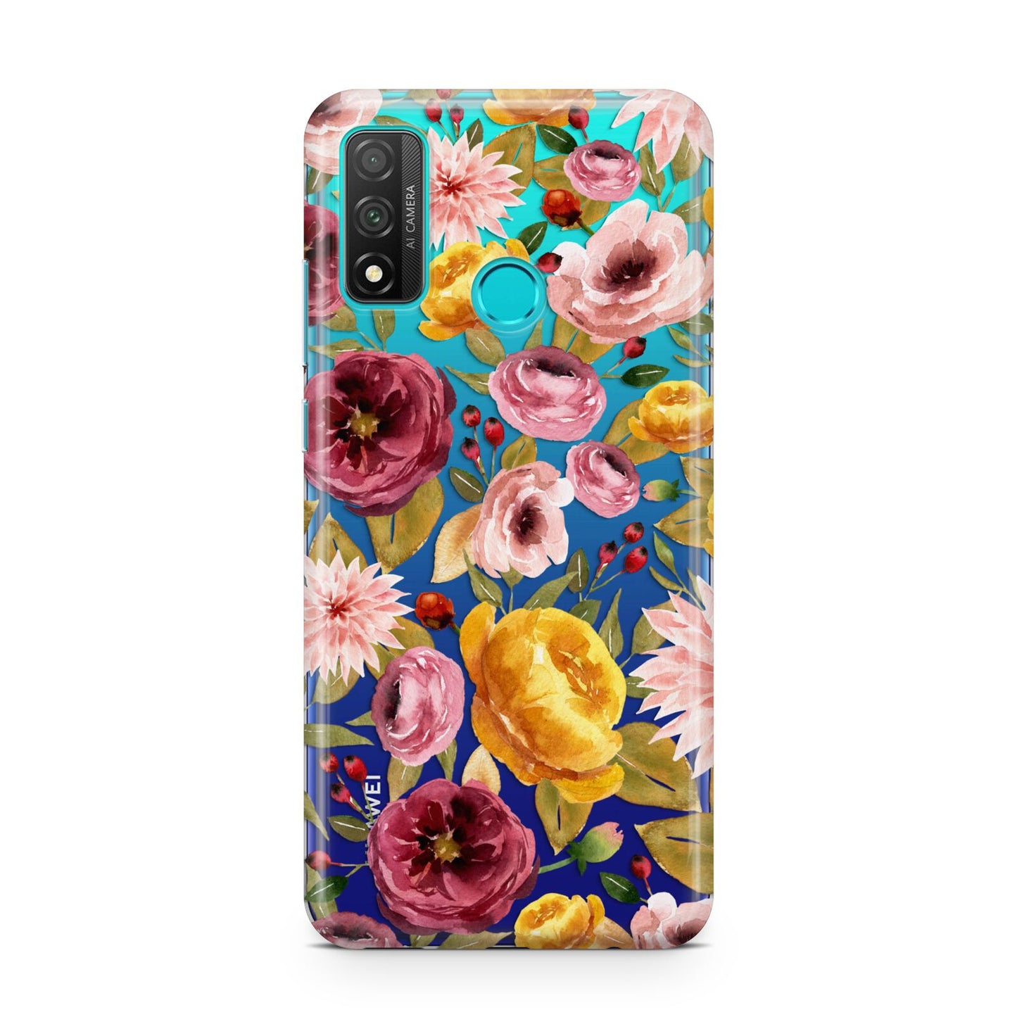 Pink and Mustard Floral Huawei P Smart 2020