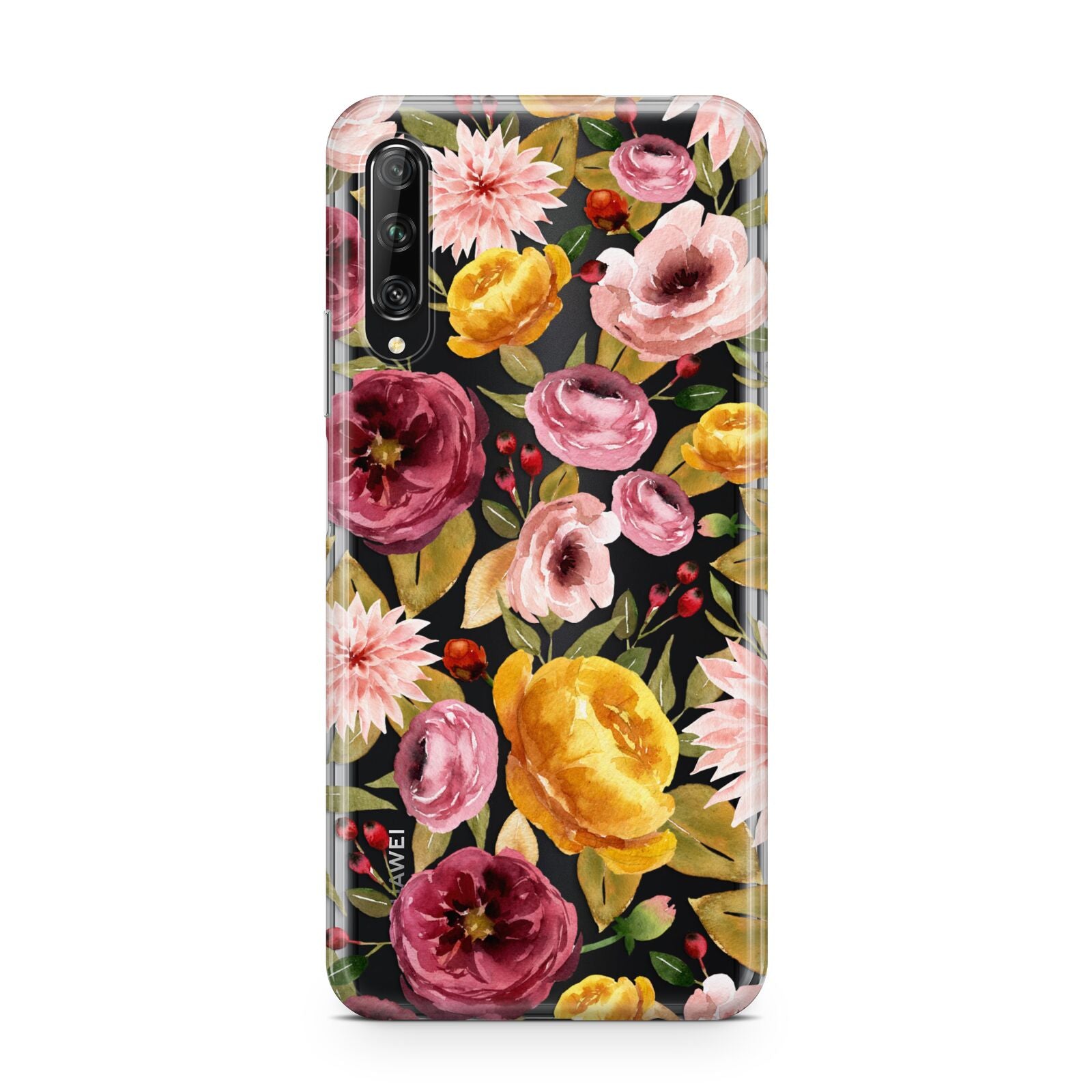 Pink and Mustard Floral Huawei P Smart Pro 2019